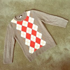 Like new, J.Crew argyle sweater